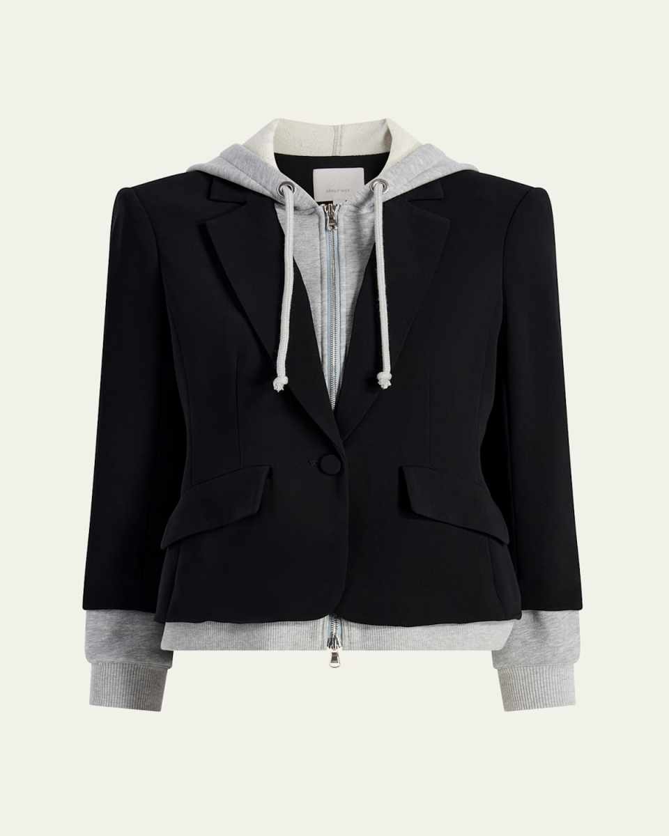 Khloe Le Petit Zip-Front Blazer
